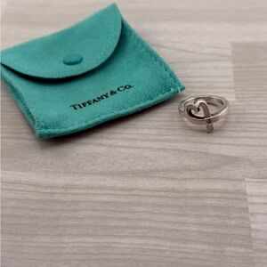 Tiffany & Co. 9.25 Paloma Picasso Loving Heart Ring with Diamond.